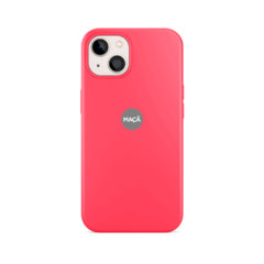 IPHONE 13 - CAPA SILICONE - CORAL NEON