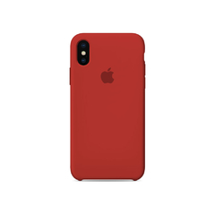 CAPINHA IPHONE XS MAX - SILICONE VERMELHO ANTIGO