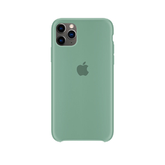 CAPINHA IPHONE 11 PRO MAX - SILICONE VERDE CHÁ