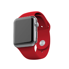 PULSEIRA APPLE WATCH 42/44MM - SILICONE VERMELHA