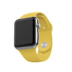 PULSEIRA APPLE WATCH 38/40MM - SILICONE AMARELO DOURADO