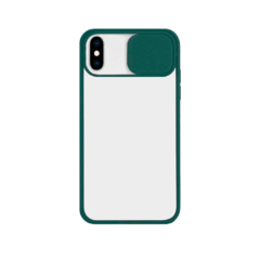 IPHONE X/XS - CAPA TPU COM PROTEÇÃO NA CÂMERA - VERDE ESCURO - comprar online