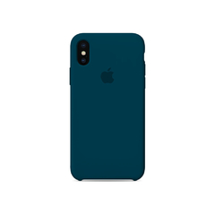 CAPINHA IPHONE XS MAX - SILICONE AZUL JEANS