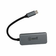 HUB USB-C MINI 3 EM 1 - IWILL - Playfix.com.br