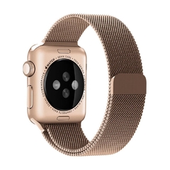 PULSEIRA APPLE WATCH 42/44MM - MILANESE ROSE - Playfix.com.br