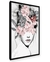 Quadro Mulher com Flores e Borboletas - comprar online