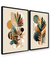 Kit Quadro Folhas Abstratas - loja online