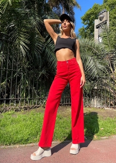 WIDE LEG ROJO