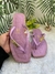 Chinelo Santa Lolla- Comfort Luxo - Bico Quadrado - Lilas