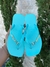 Chinelo Feminino Havaianas - Copacabana com Piercing Borboleta - Verde Agua