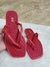 Santa Lolla Flip Flop Bico Quadrado Comfort - Vermelho - comprar online