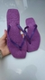 Chinelo Feminino Adulto - Schutz Bico Quadrado Alto-relevo - Roxo