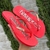 Chinelo Feminino Adulto - Havaiana Glitter - Vermelho