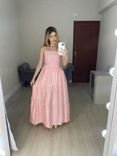 Vestido Aurora longo na internet