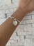 Pulseira de Prata 925 com Pingente Coração Grande - Elo Grande 6 MM - loja online