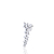 Brinco de Prata 925 Ear Cuff Elos Estrelas (Grande) - comprar online