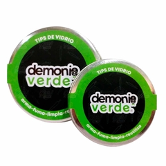 Lata demonio verde 6mm y 8mm tips vidrio