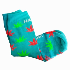 Medias largas HASH motivo hojas - Grow Shopping | Grow Shop Pilar