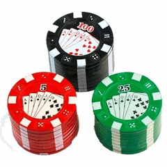 Picador metal Fichas Poker Doble 3 partes