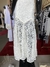 Vestido Longo Renda Pompom Off White M - comprar online