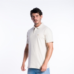 POLO M/C EMBROIDERY OFF WHITE - comprar online