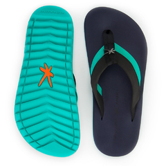 CHINELO KENNER KIVAH COVER HIGHLIGHT PRETO VERDE PRETO AZUL - Dominasy