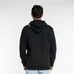 MOLETOM ABER LOGO HOOD PRETO - Dominasy