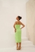 VESTIDO MIDI FENDA -BEGE / VERDE - comprar online