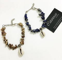 Pulseira Cascalho com Búzios