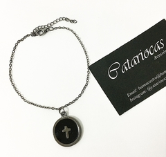 Pulseira Cruz - Black