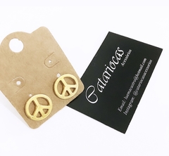 Brinco Dourado “Peace&Love”