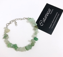 Pulseira Cascalho Quartzo Verde - comprar online