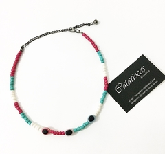 Choker Color Olho grego Trio