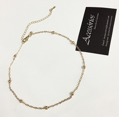 Choker Gold Bolinhas