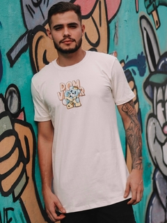 Camisa Long - bear off white