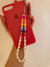 Phone strap colores y perlas