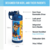 Garrafa Térmica Infantil Thermos Patrulha Canina Azul 410ML - loja online