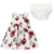 Vestido bebê godê vermelho Floral Carter's