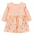 Vestido bebê evasê floral com babado manga longa rosa | Carter's - comprar online