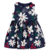 Vestido infantil Bebê evasê floral azul - Carter's- 2 peças - loja online