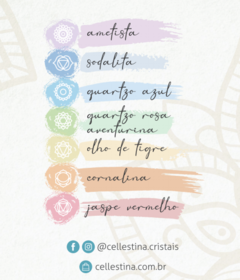 Cristais dos Chakras I - Cellestina