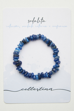 Pulseira em cascalho Sodalita - comprar online