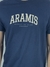 Camiseta Aramis Manga Curta Estampa Azul Marinho na internet
