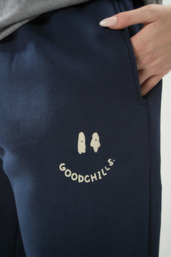 JOGGER BASIC GOODCHILLS AZUL - tienda online