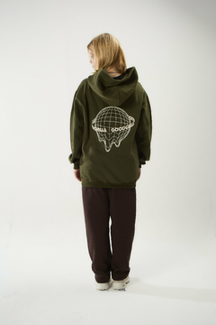 HOODIE WORLDCHILLS ARMY GREEN - GOODCHILLS.