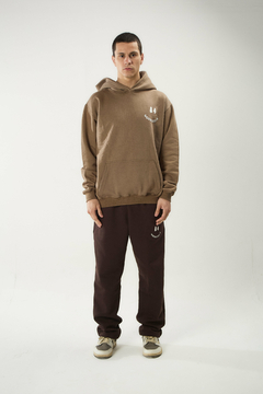 BASIC HOODIE MARRON - tienda online