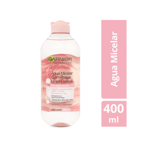 Garnier Agua Micelar con Rosas Piel Apagada y Sensible 400ml