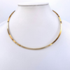 Choker Aro Fita Banhado ouro 18k