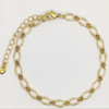 Pulseira Elos Ovais Banhado ouro 18k