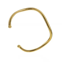 Bracelete Tubo Ondulada Banhado ouro 18k - comprar online